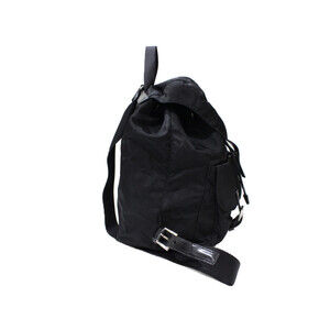 Prada backpack nylon Black Tessuto leather